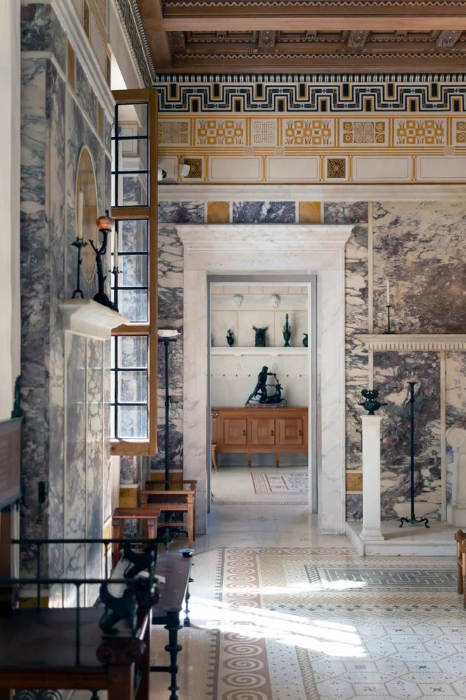 Interni marmorei e mosaici di Villa Kérylos